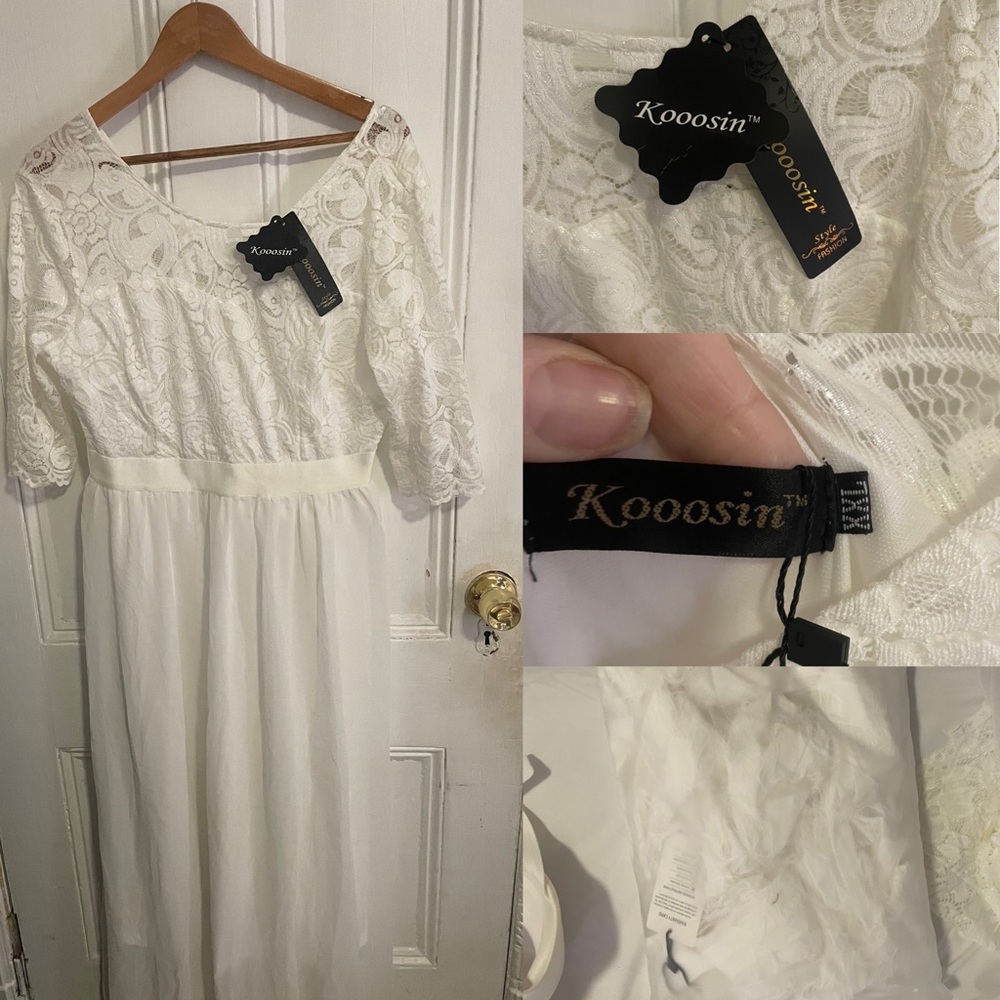 New ivory dress